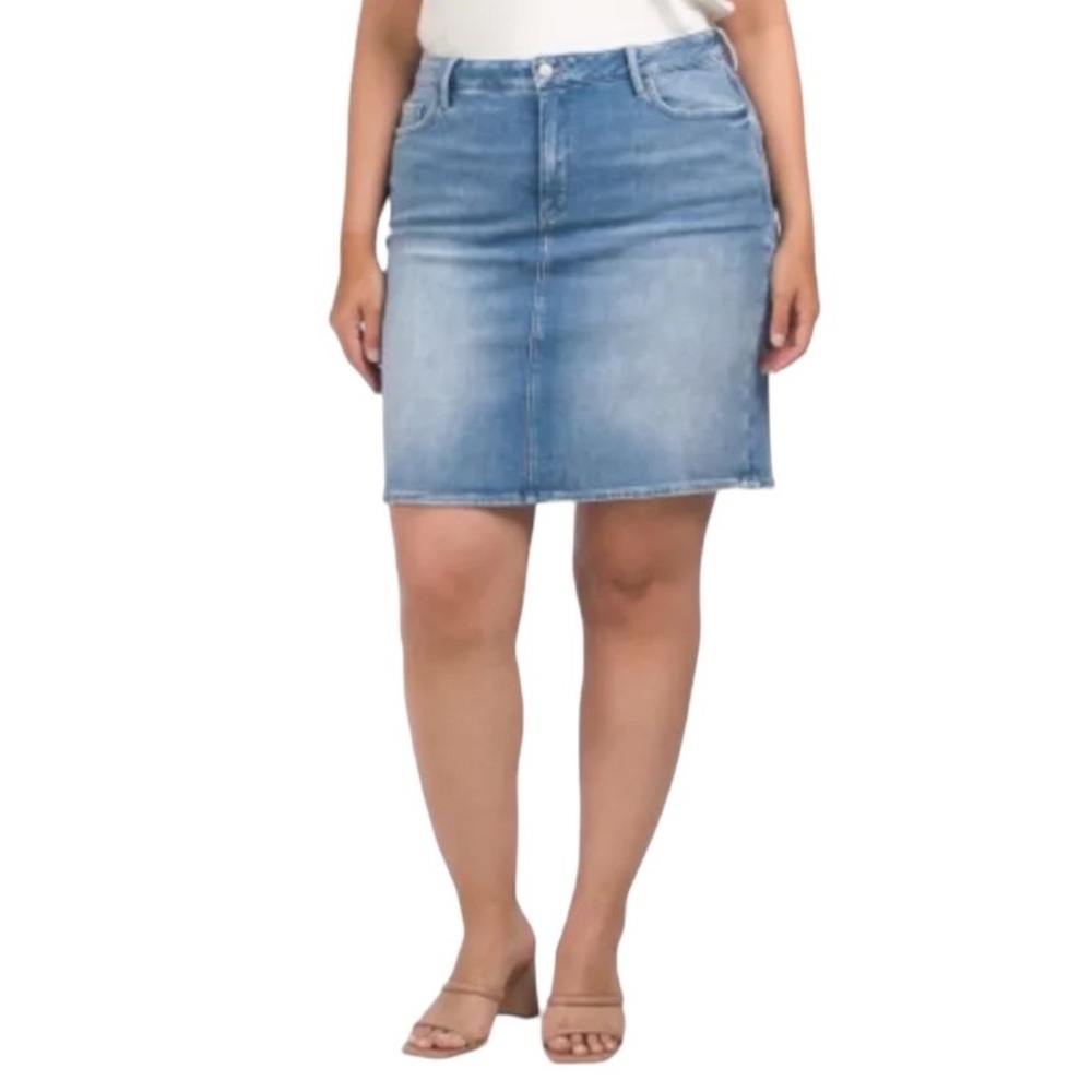 NYDJ Quinta Light Denim 5 Pocket Skirt, size 14W, NWT $50